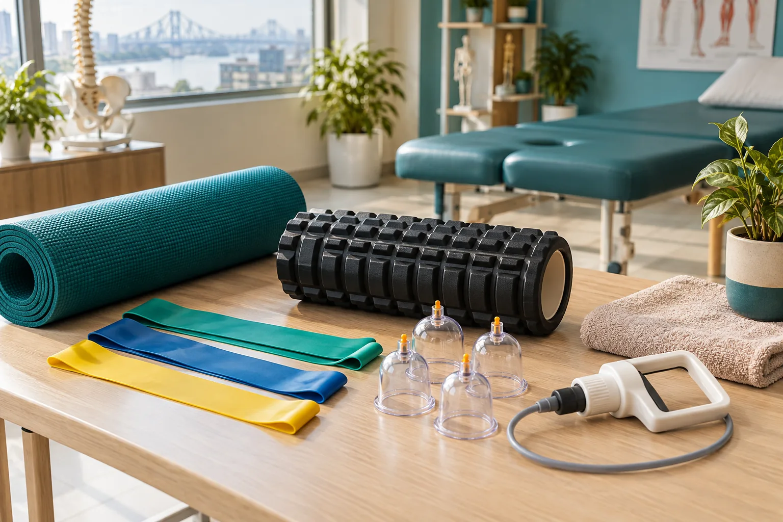 Topic-specific editorial photograph for Physical therapy and cupping
