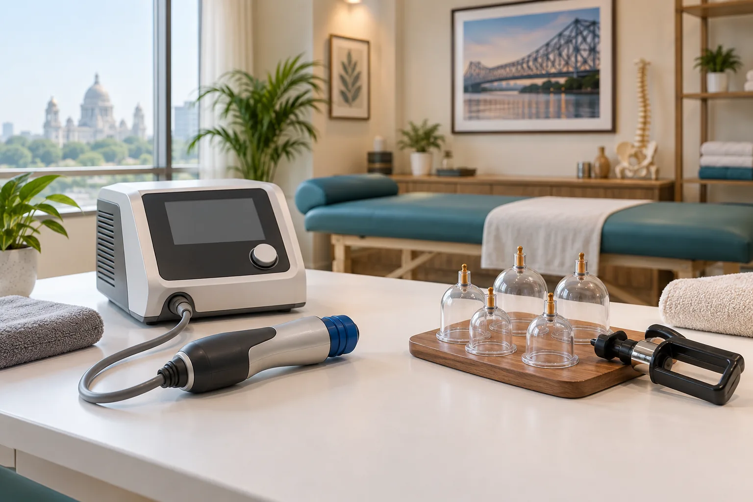 Topic-specific editorial photograph for Shockwave therapy vs cupping