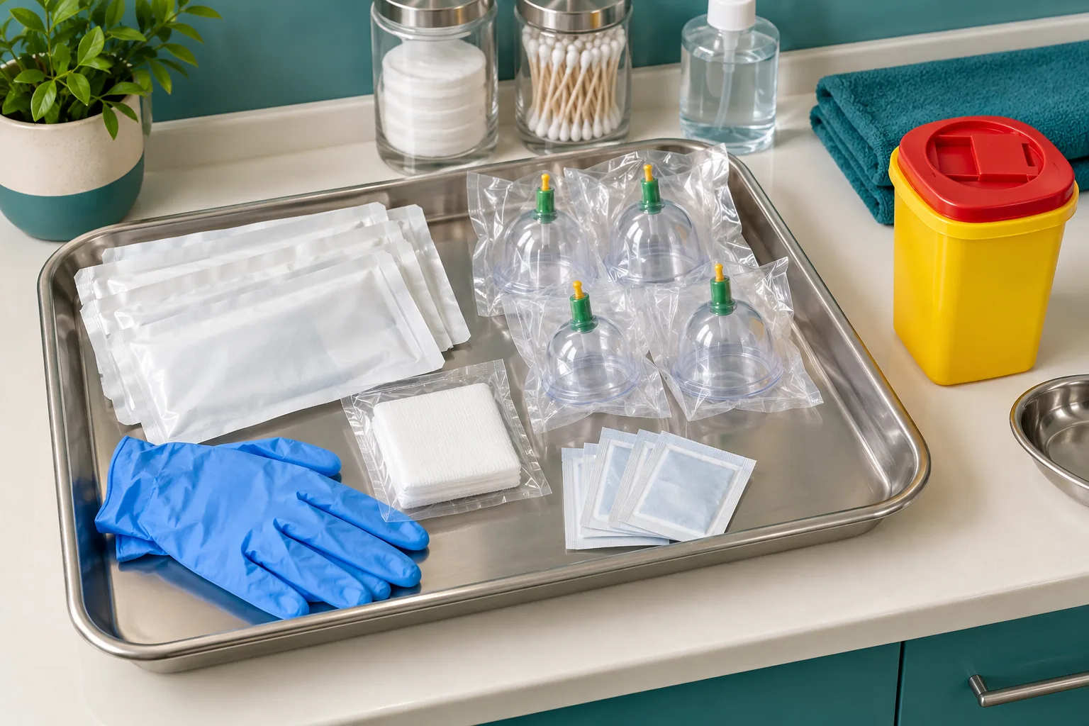 Topic-specific editorial photograph for Single-use items for Hijama