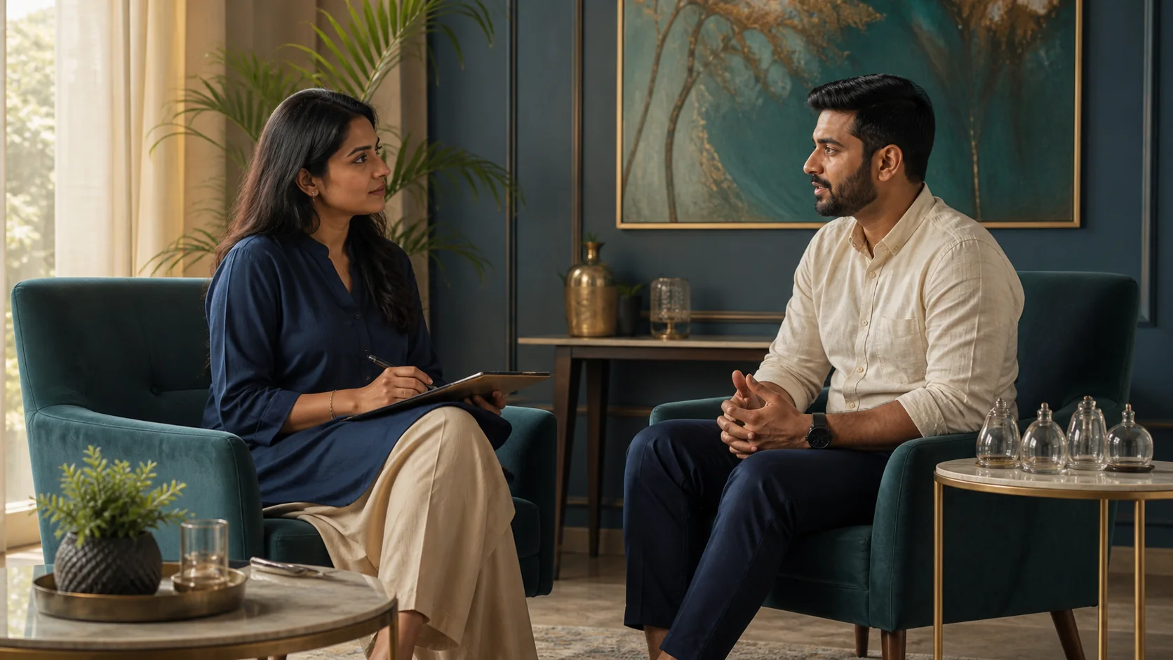 A calm conversation before choosing a service