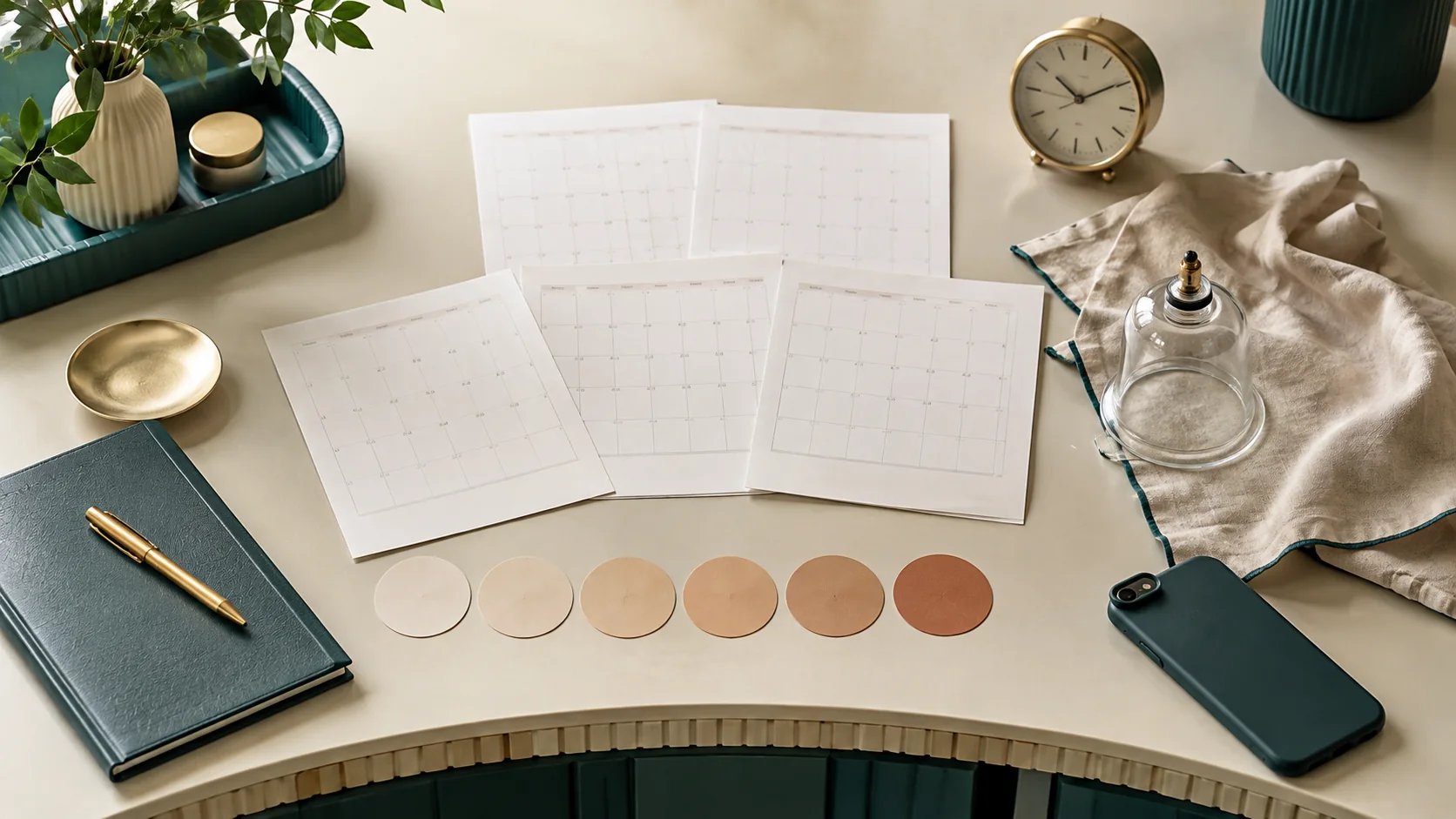 An original still life for tracking temporary cupping marks over time