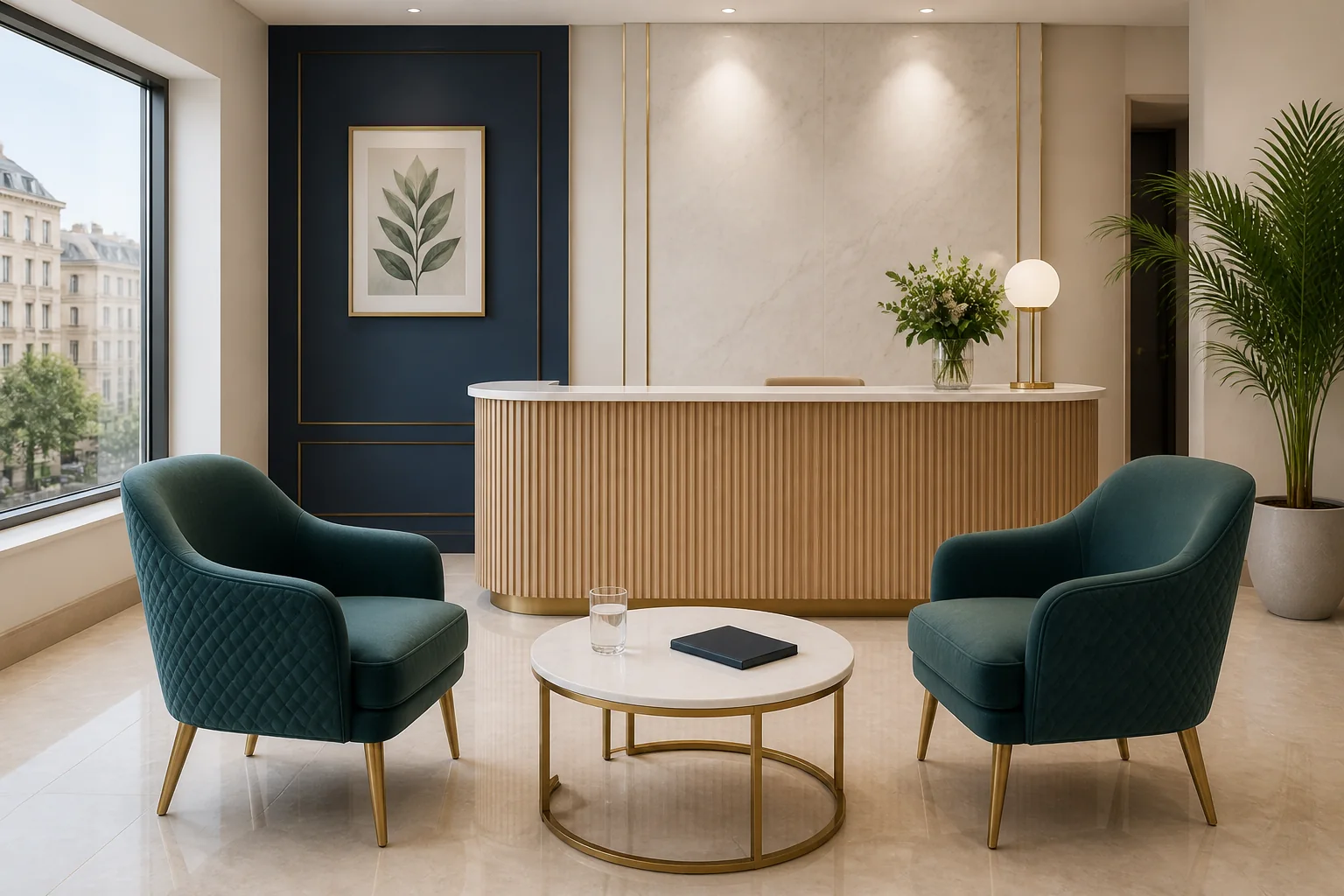 A bright and welcoming wellness consultation room