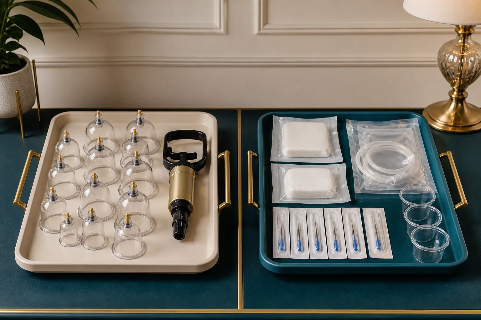 An original editorial scene supporting Cupping and Hijama compared