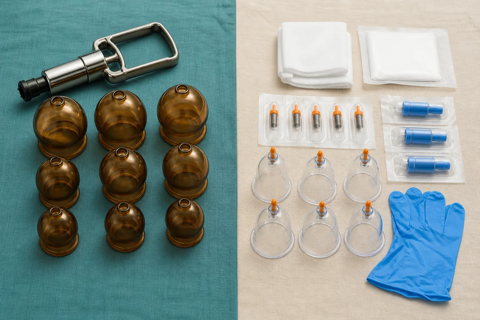 An original editorial scene supporting Wet cupping vs dry cupping