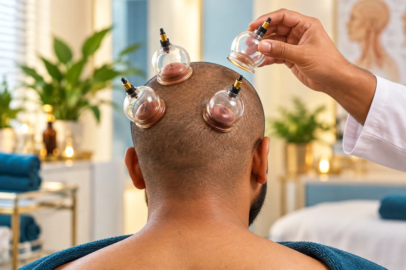 Topic-specific editorial photograph for Head Hijama safety questions