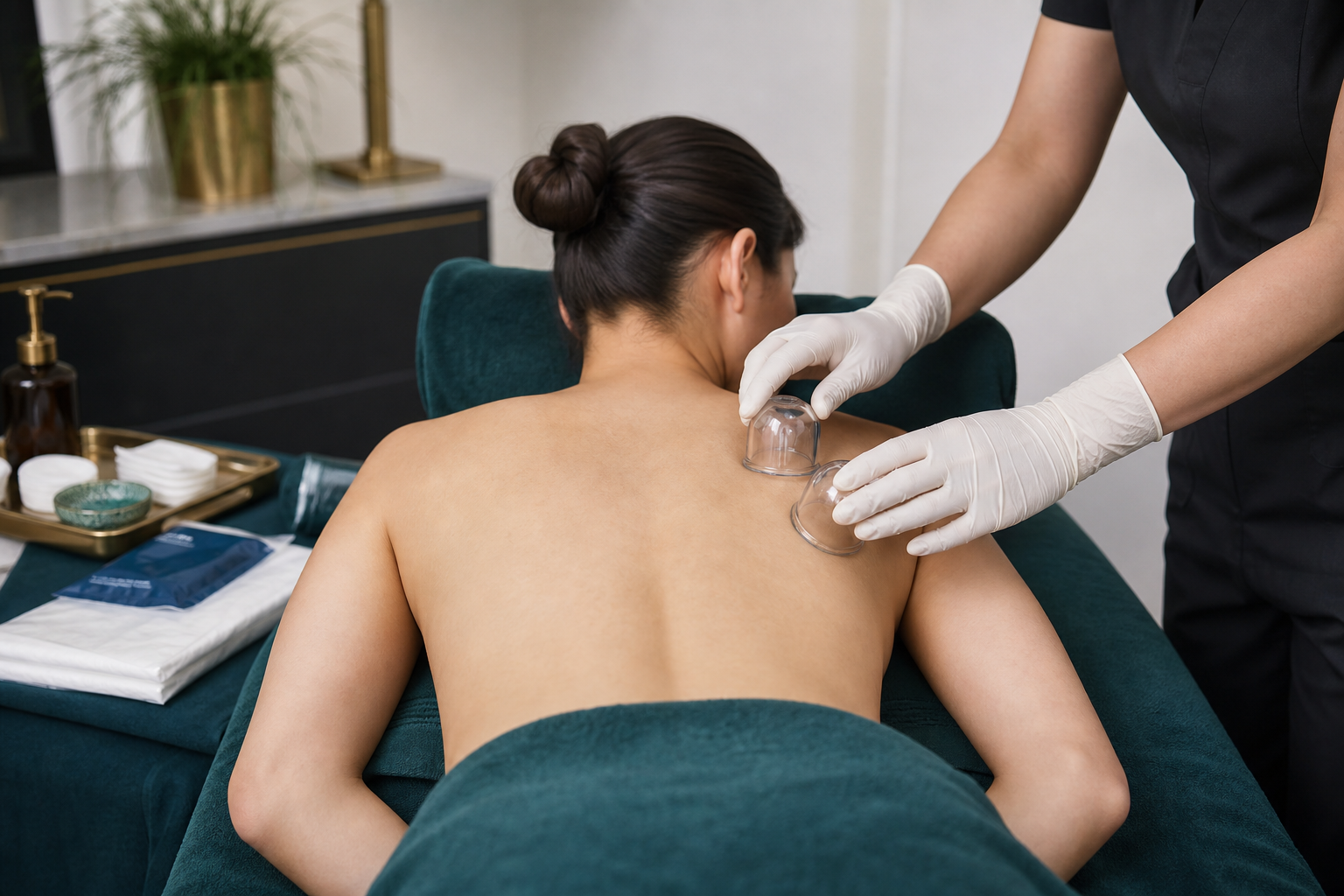 Careful preparation before a cupping session