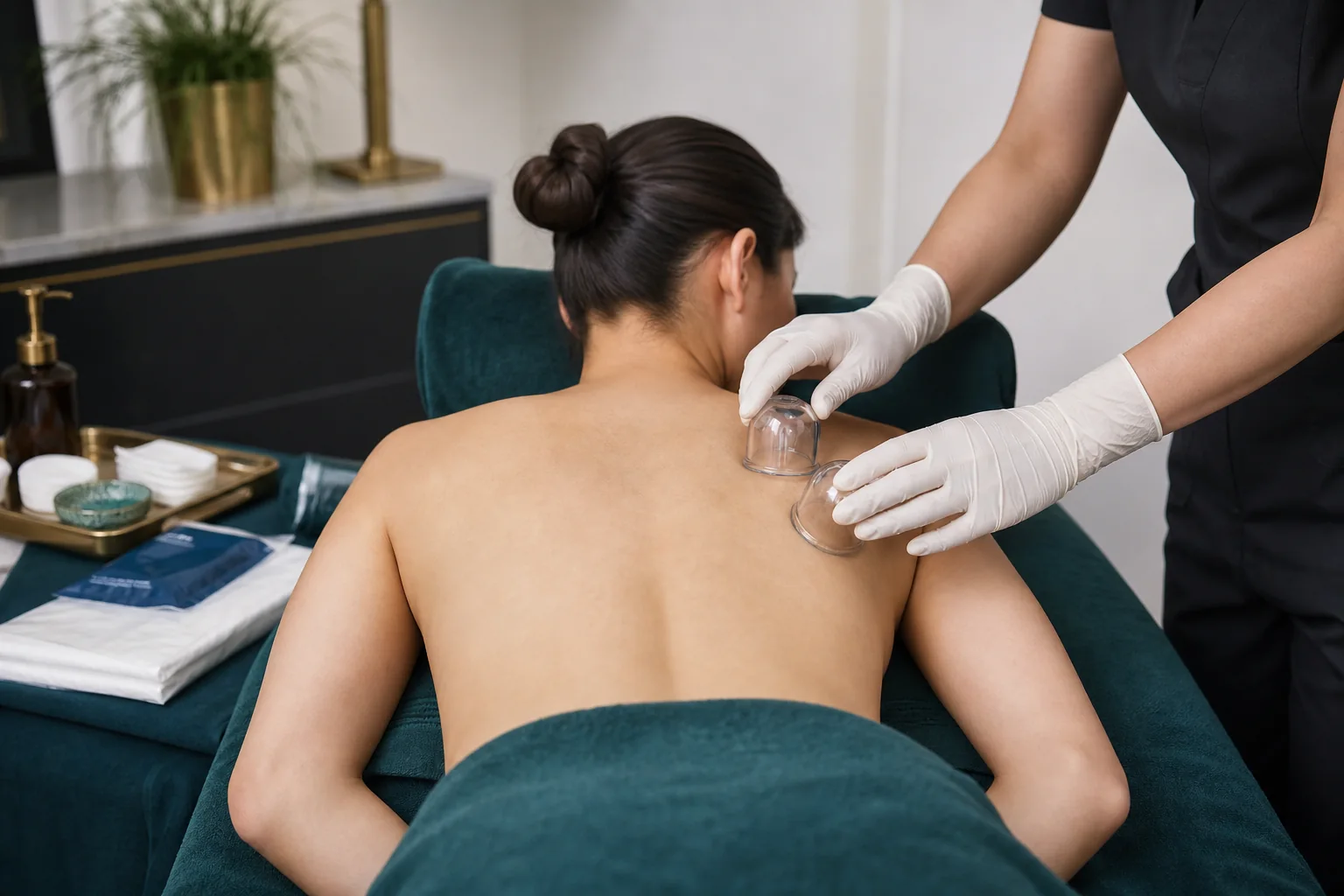 Careful preparation before a cupping session